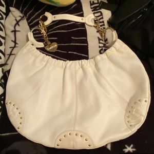 BEBE VIBTAGE WHITE LEATHER PURSE Y2K